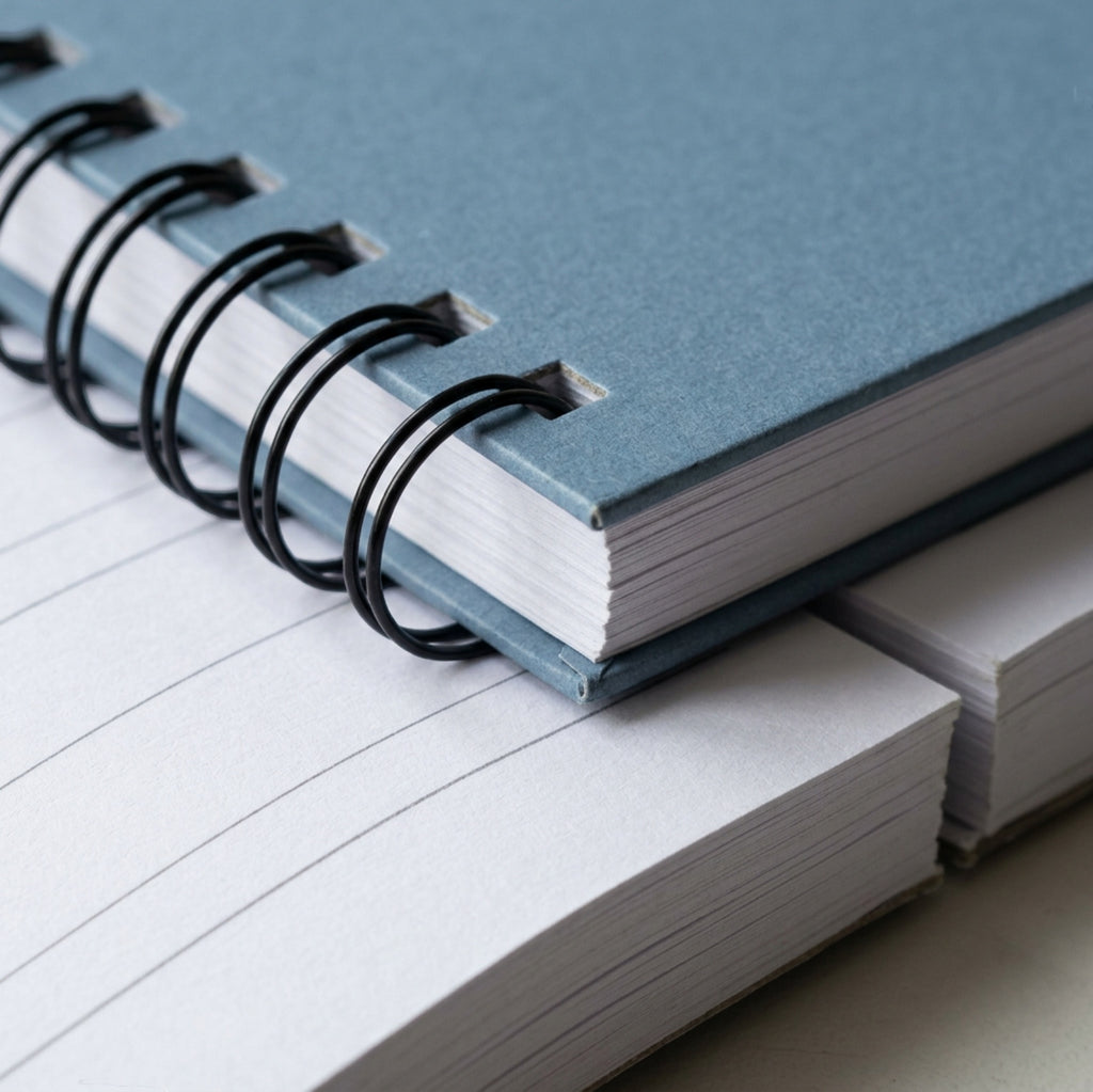 Spacelys Archivecoil Spiral Project Notebook A4 Blue 120 Ruled Pages - Detail view