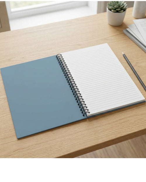 Spacelys Archivecoil Spiral Project Notebook A4 Blue 120 Ruled Pages - Lifestyle view