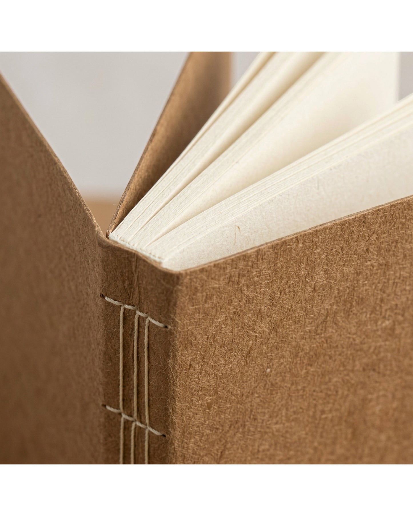 Spacelys Kraft Pocket Journals Brown A6 Blank 4 Pack
